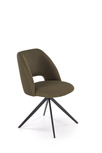 Krzesło biurowe obrotowe Maeba Intesi tapicerowane oliwkowe nowoczesne do biurka i gabinetu