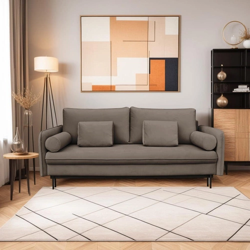 Sofa Diana z funkcją spania beż ciemny    Louis 664