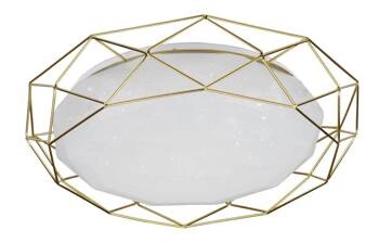Plafon sufitowy LED Sven 43 cm złoty nowoczesny do salonu, kuchni i jadalni glamour
