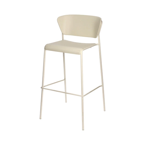 Krzesło barowe Lisa 75cm białe Outlet