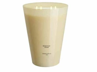 Świeca sojowa zapachowa XXL Moroccan Cedar Cereria Molla beżowa do salonu 3,5kg