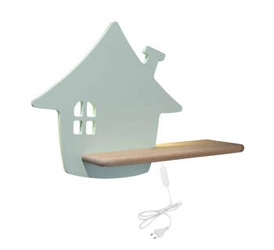 Kinkiet House lampa 4W LED 4000K kp iq kids z przewodem miętowy