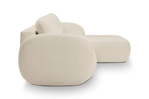 Narożnik Salby z funkcją spania prawy beżowy Sicuro 55