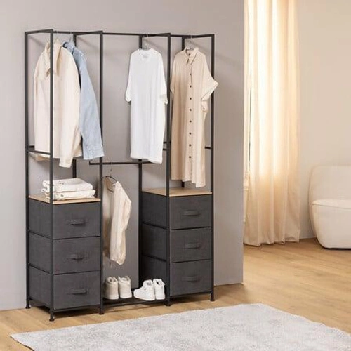 Tissa metalowa szafa garderoba z 6 szufladami do pokoju młodzieżowego