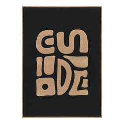 Obraz dekoracyjny Tine boho beżowo‑czarny 50x70 cm do salonu