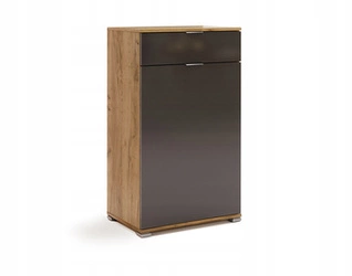 Komoda Lana 60 cm z szufladami dąb craft szary nowoczesna do sypialni Intesi