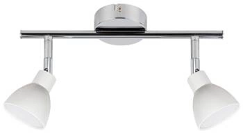 Lampa sufitowa Roy listwa 2x5W LED cob główka okrągła 1e z przegubem kd system biały