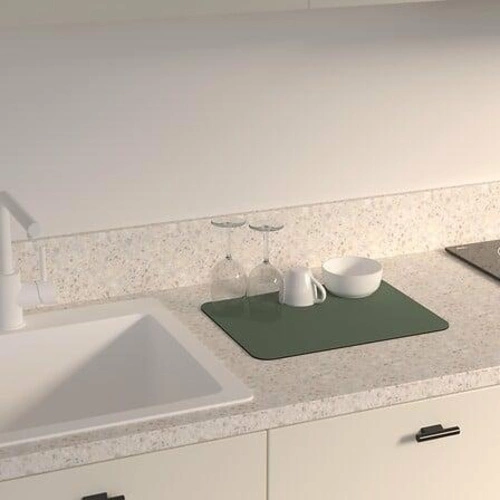 5five simply smart zielona mata do suszenia naczyń 40x30 cm diatomitowa na blat kuchenny