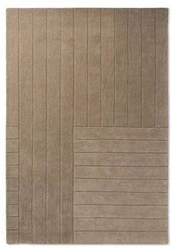 Dywan wełniany do salonu Decor Bedou Cobblestone 160x230 beżowy nowoczesny łatwy w czyszczeniu