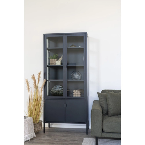 Regał Brisbane 2 drzwi czarny