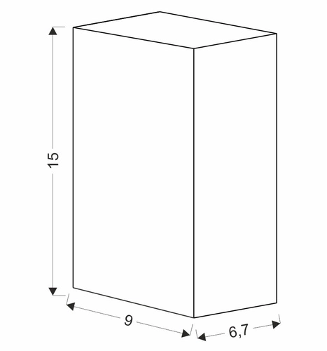 Kinkiet zewnętrzny Nerium nowoczesny czarny aluminiowy lampa ogrodowa na elewację tarasu CANDELLUX