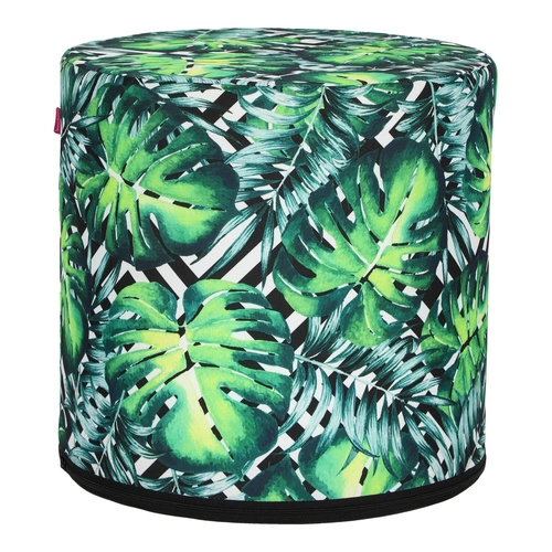 Pufa ogrodowa Hipno Monstera Intesi okrągła wodoodporna do ogrodu i na balkon 40 cm