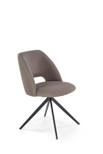 Krzesło biurowe obrotowe Maeba Intesi tapicerowane szare nowoczesne do biura i pokoju młodzieżowego