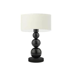 Lampka HONOLULU abażur ecru stelaż czarny