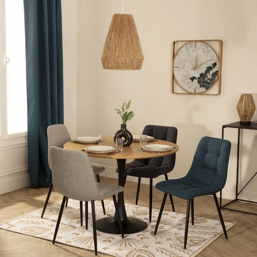 Stół Simplet Skinny dąb/ czarny 80 cm