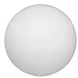 Plafon sufitowy Bianca biały szklany okrągły 30 cm nowoczesny do salonu i sypialni