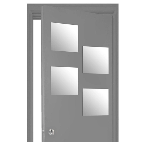 Zestaw 4 luster samoprzylepnych kwadratowe