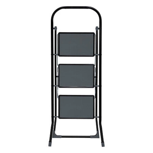 Drabinka składana 3-stopniowa metalowa czarna