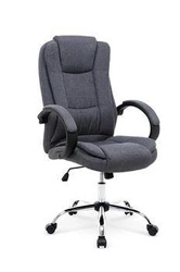 Fotel biurowy ergonomiczny Motion Intesi szary obrotowy z regulacją wysokości do biura