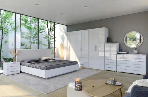 Nadstawka Flory 3 drzwi biały połysk