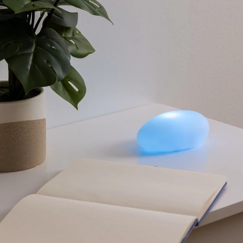 Lampka nocna LED Kamyk Atmosphera nowoczesna wielokolorowa do sypialni i pokoju dziecka 12 cm