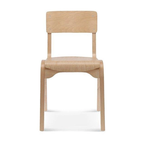 Krzesło drewniane do jadalni i kuchni Fameg Puppy nowoczesne skandynawskie personalizowane sztaplowane