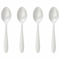 Zestaw łyżeczek do kawy Nevis 5five simply smart, stal nierdzewna, srebrne, nowoczesne, 4 sztuki