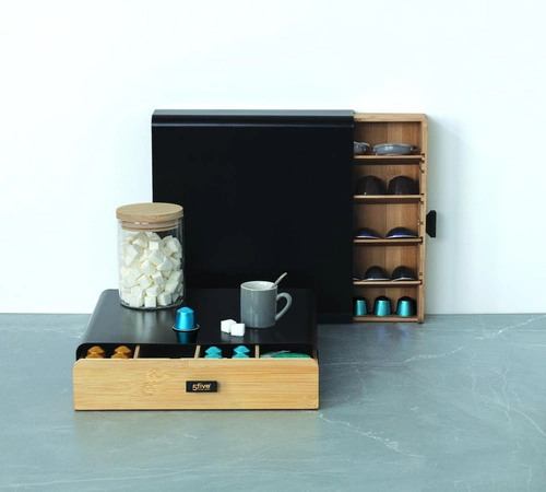 Szufladka na kapsułki Nera czarna