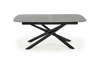 Stół rozkładany do jadalni Paello nowoczesny szklany ciemny popiel 180-240x95 cm Intesi