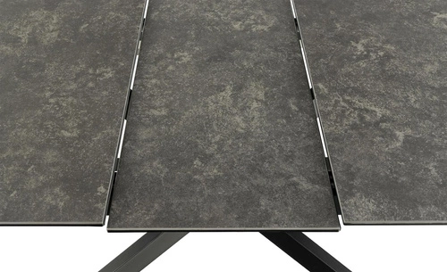 Stół rozkładany do jadalni Irwine Actona czarny ceramiczny blat nowoczesny 168–210x90 cm