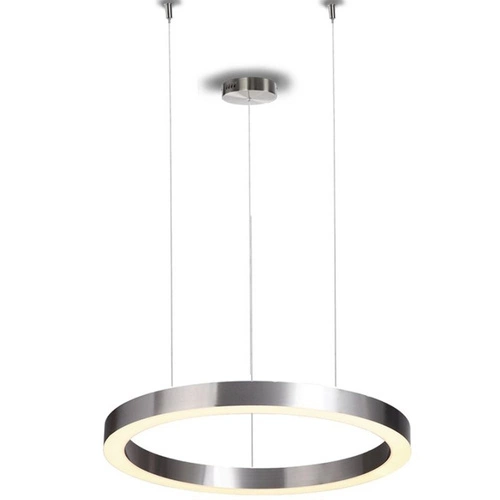 Lampa wisząca LED Circle 100 cm nowoczesna nikiel do salonu i nad wyspę Step into Design