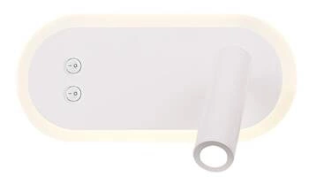 Kinkiet ścienny LED Miracle biały nowoczesny z regulowanym ramieniem do sypialni i salonu CANDELLUX