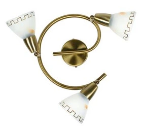 Lampa sufitowa Parnas spirala 3x40W E14 patyna