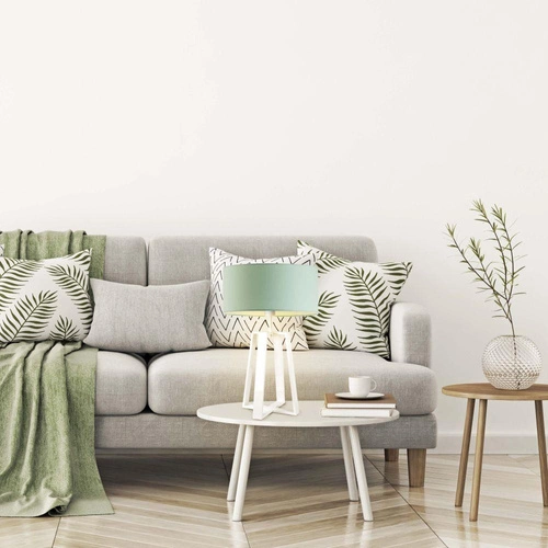 Lampka THOR abażur czerwony stelaż srebrny