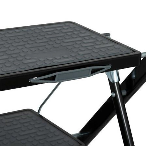 Stołek drabinka składana 2-stopniowa czarna metalowa nowoczesna do domu 5five simply smart