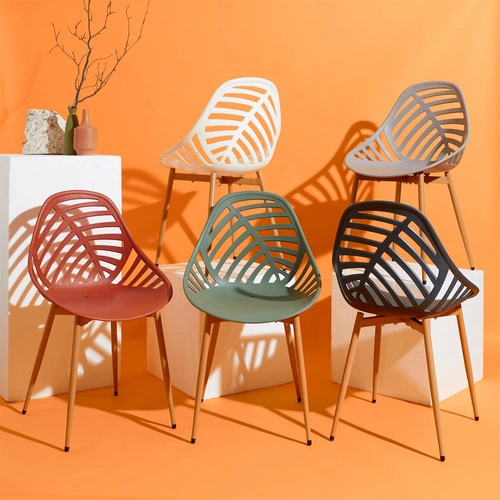 Krzesło do jadalni i kuchni Alameda Intesi beżowe nowoczesne z tworzywa łatwe w czyszczeniu