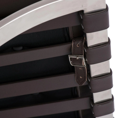 Fotel wypoczynkowy BA1 skóra naturalna z podnóżkiem inspirowany Barcelona do salonu