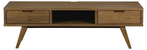 Szafka RTV 150 cm A-Line dąb dymiony nowoczesna stojąca z szufladami do salonu Actona