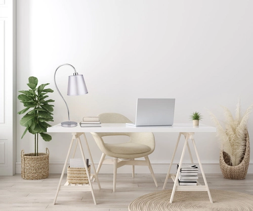 Lampa stołowa Luk 1x40W E14 chrom