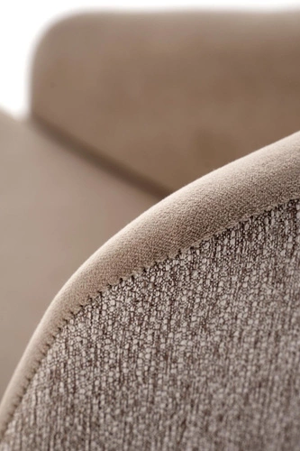 Krzesło obrotowe tapicerowane Jurneya Intesi beżowe do jadalni nowoczesne z podłokietnikami