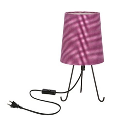 Lampa stołowa Smally czarny 1x40 E14 abażur parilla fioletowy