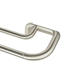 Karnisz podwójny Twilight Umbra srebrny regulowany 76-213 cm do zasłon zaciemniających