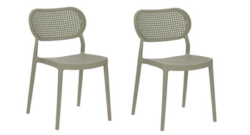Zestaw 2 krzeseł Bilto zielone