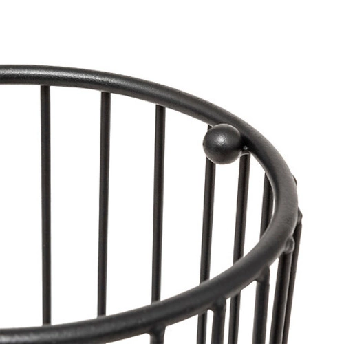 Stojak na parasole Metty metalowy czarny