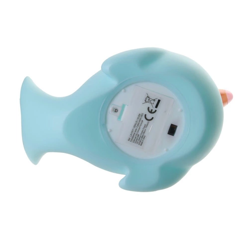 Lampka nocna dla dzieci Wieloryb niebieska nowoczesna bezprzewodowa do pokoju dziecięcego Intesi