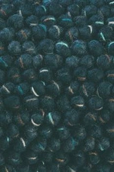 Dywan do salonu nowoczesny wełniany Cobble granatowy 140x200 ręcznie tkany łatwoczyszczący