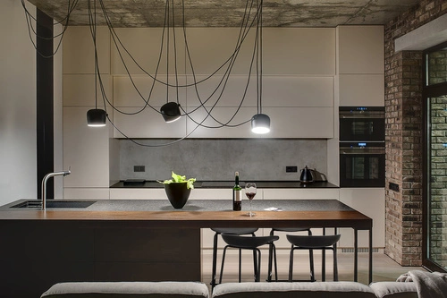 Hoker bez oparcia Grego czarny nowoczesny do kuchni i wyspy 75 cm Intesi