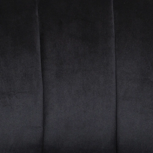 Ławka tapicerowana Naova czarna z oparciem welurowa do przedpokoju i salonu Atmosphera