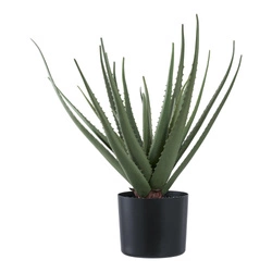 Sztuczna roślina Aloes Intesi 51cm nowoczesny aloes doniczkowy jak żywy do salonu