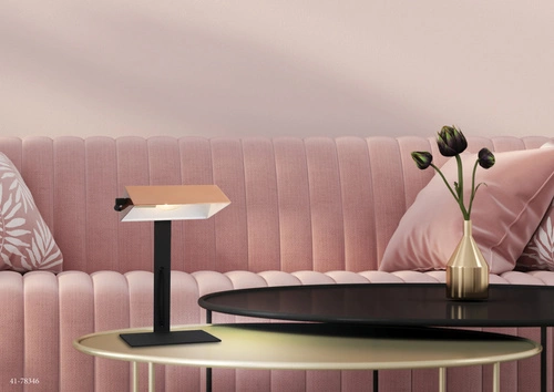 Lampa stołowa Bankier lampa gabinetowa 1x40W E14 miedziany